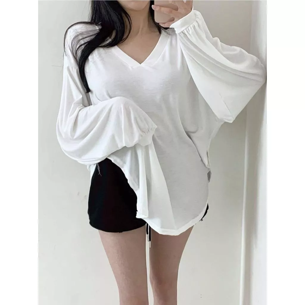 ʀ.ᴄʜ V領小圓弧衣