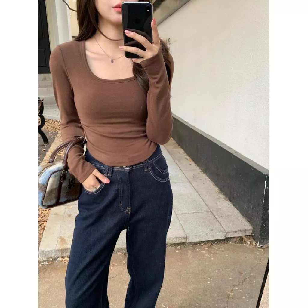 ʀ.ᴄʜ 下擺圓弧內搭襯衣