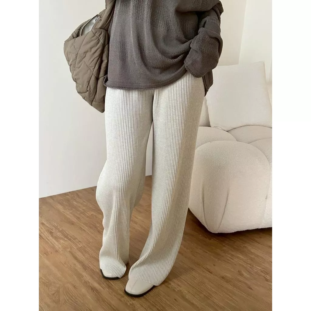 ʀ.ᴄʜ 壓折直筒落地褲