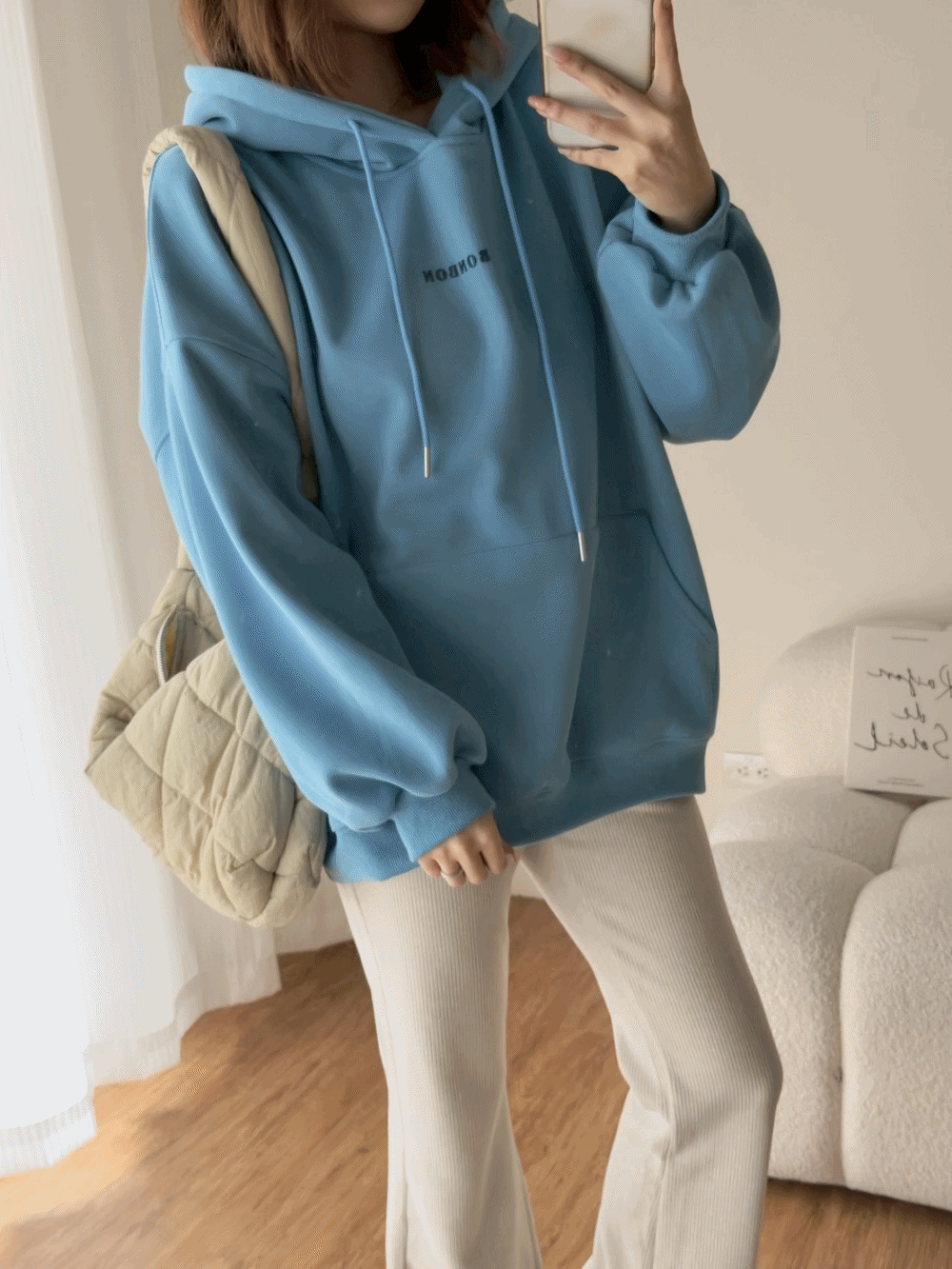 ʀ.ᴄʜ 披肩英文寶寶絨大T