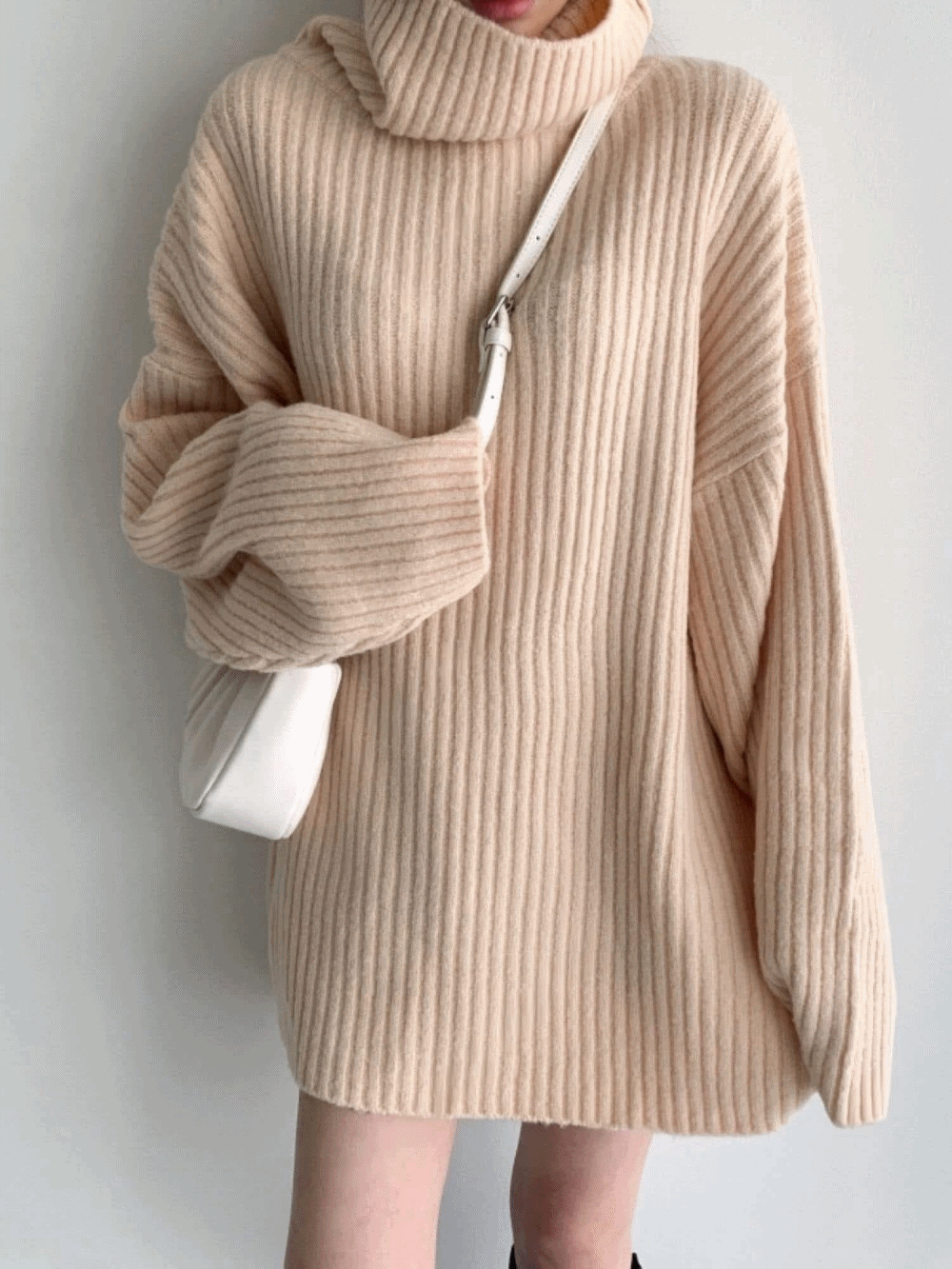 ʀ.ᴄʜ 高領開叉針織上衣