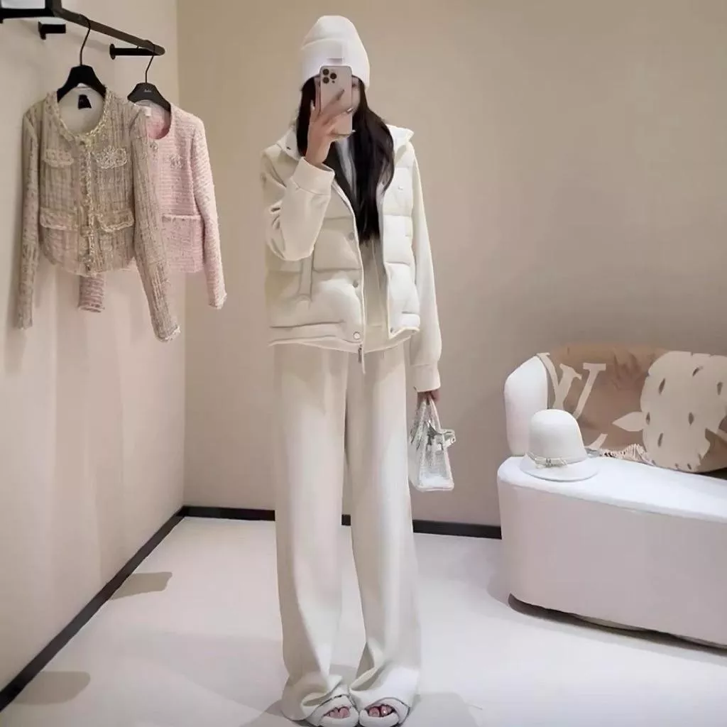 ʀ.ᴄʜ 磨毛鋪棉背心+連帽外套+長褲 厚版 三件式套裝