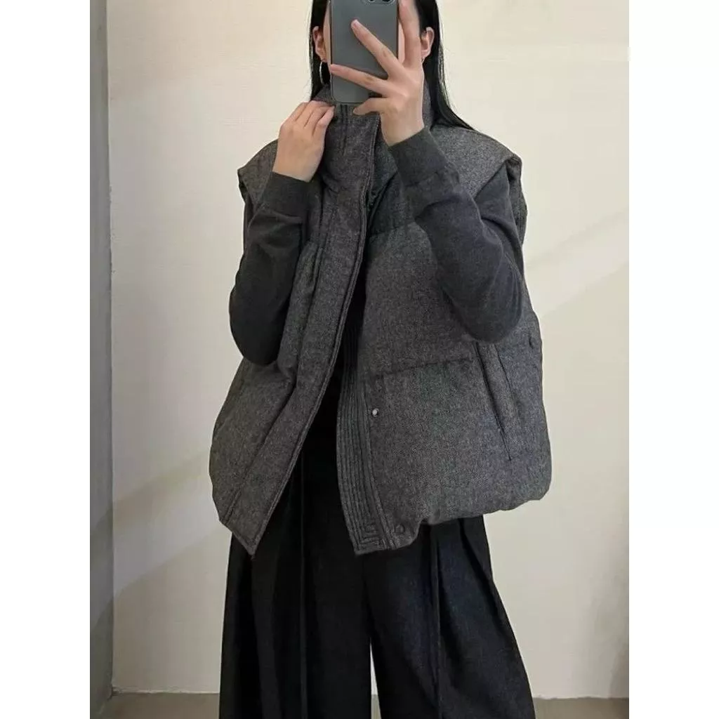 ʀ.ᴄʜ 毛呢料鋪棉背心