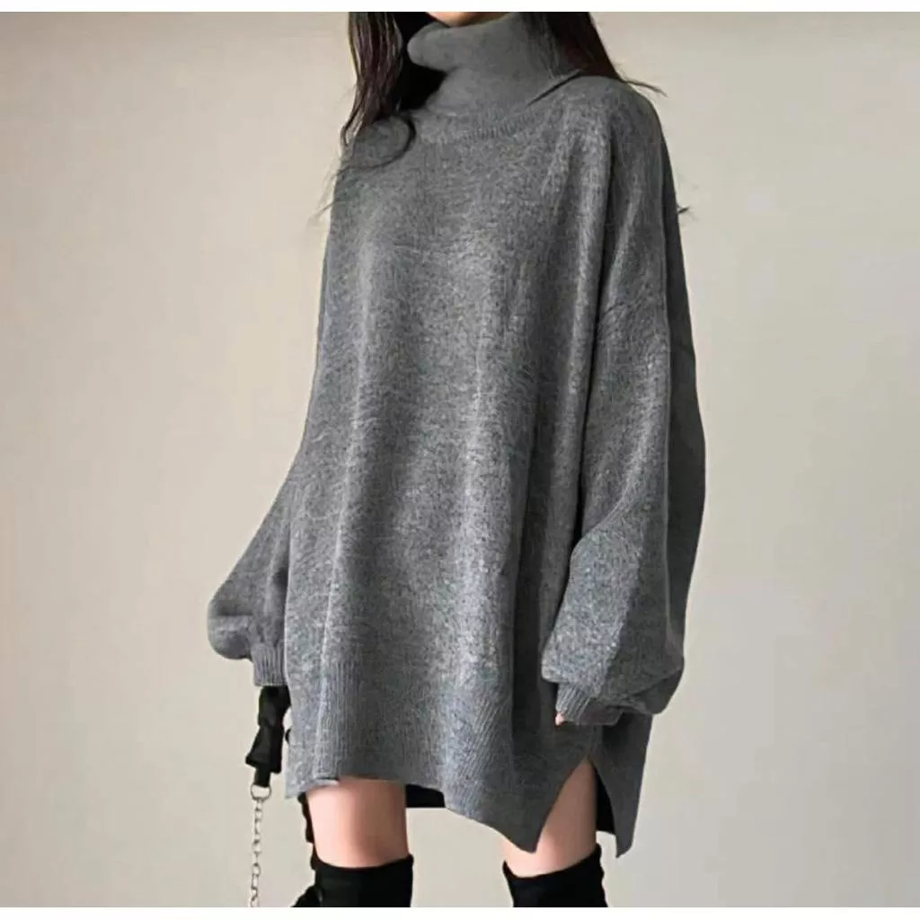 ʀ.ᴄʜ 翻領寬袖針織上衣