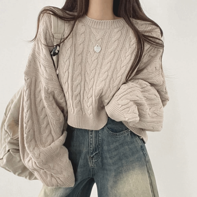 ʀ.ᴄʜ 寬鬆落肩袖針織上衣