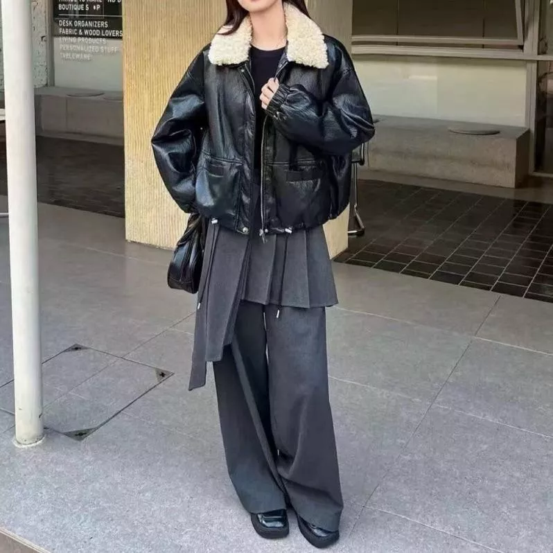 ʀ.ᴄʜ毛領皮衣外套