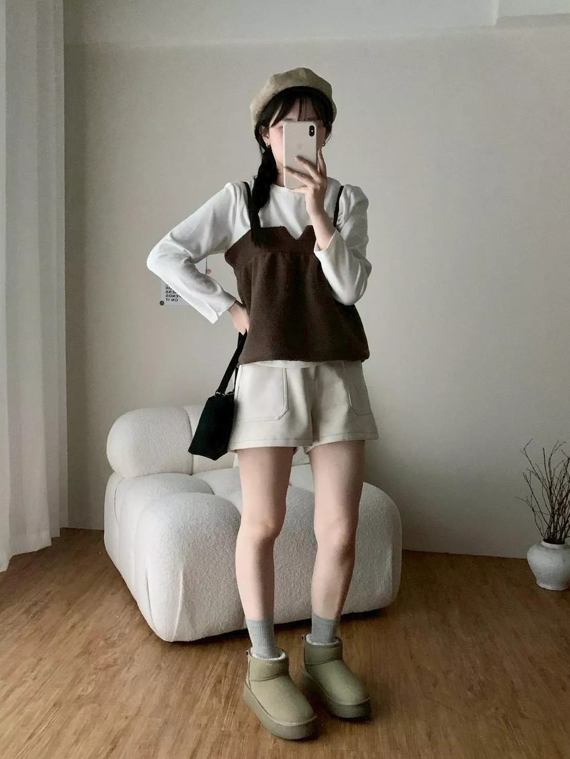 ʀ.ᴄʜ 麂皮車線短褲