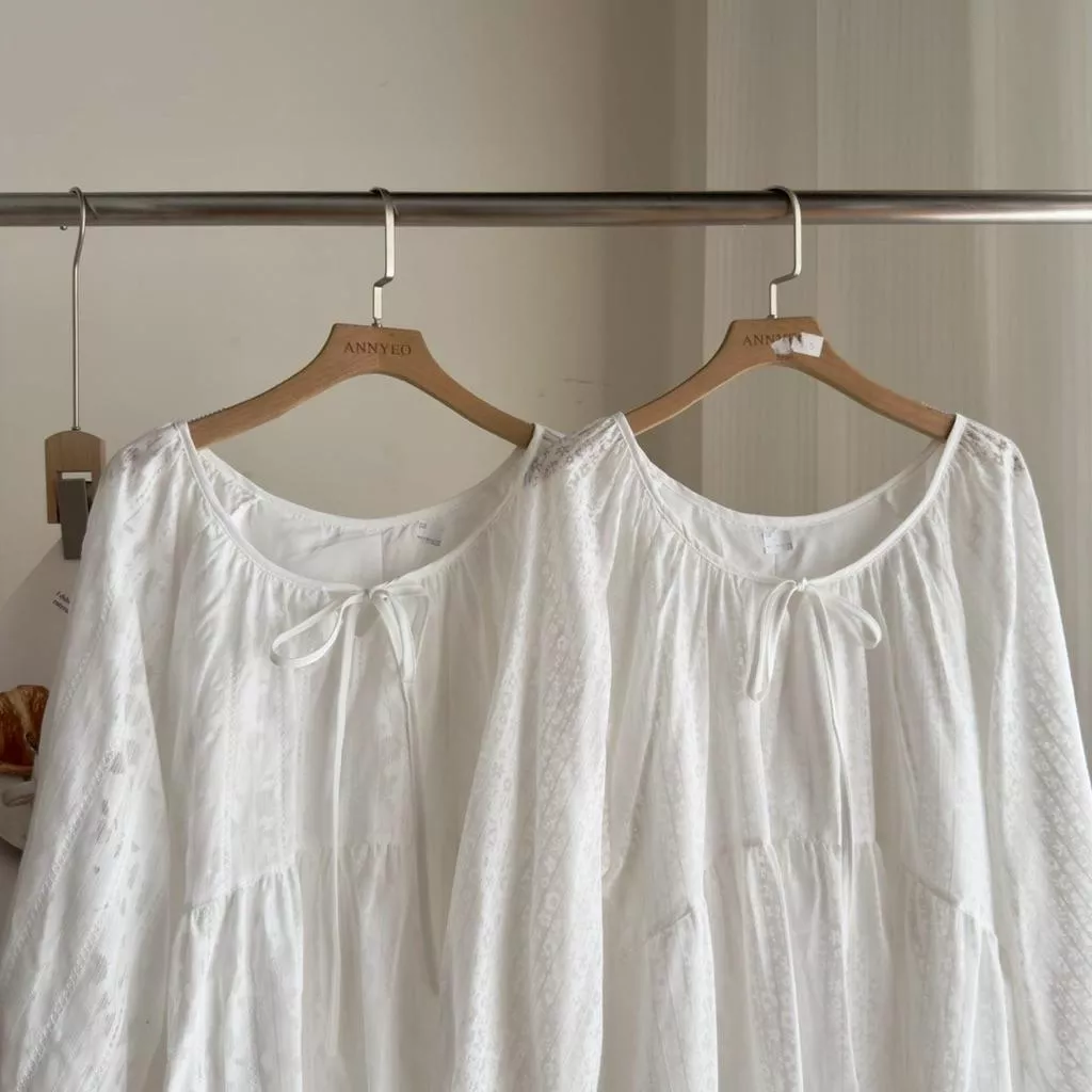 ʀ.ᴄʜ 小花圓領前綁帶花花上衣