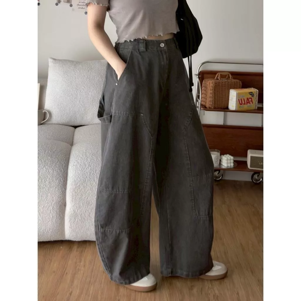 ʀ.ᴄʜ牛仔造型工裝洗水長褲