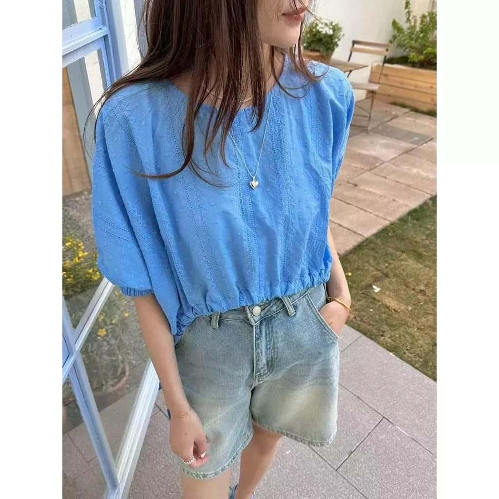 ʀ.ᴄʜ 綁帶緹花上衣