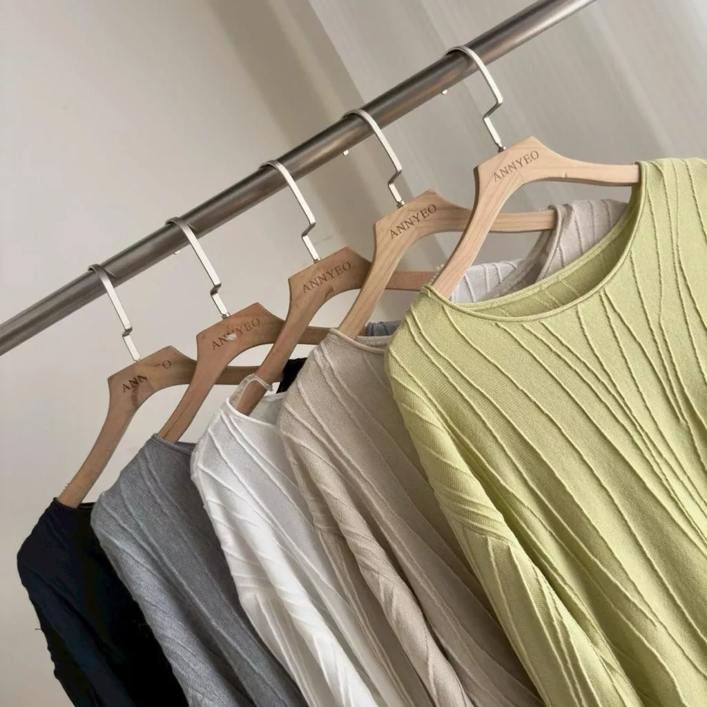 ʀ.ᴄʜ 波浪圓領針織上衣