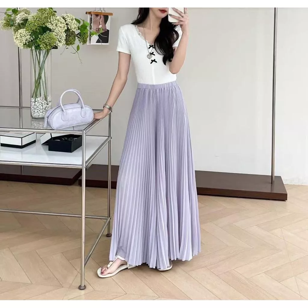 ʀ.ᴄʜ 百褶寬褲裙