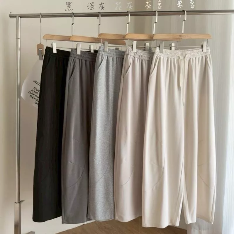 ʀ.ᴄʜ 休閒抽繩彎刀棉長褲