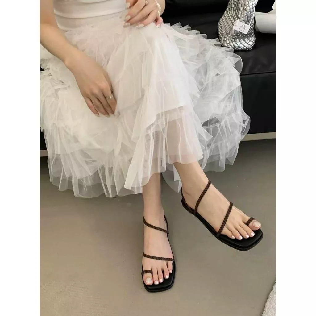 ʀ.ᴄʜ 🇰🇷正韓極簡編織繩帶舒適度假羅馬涼鞋