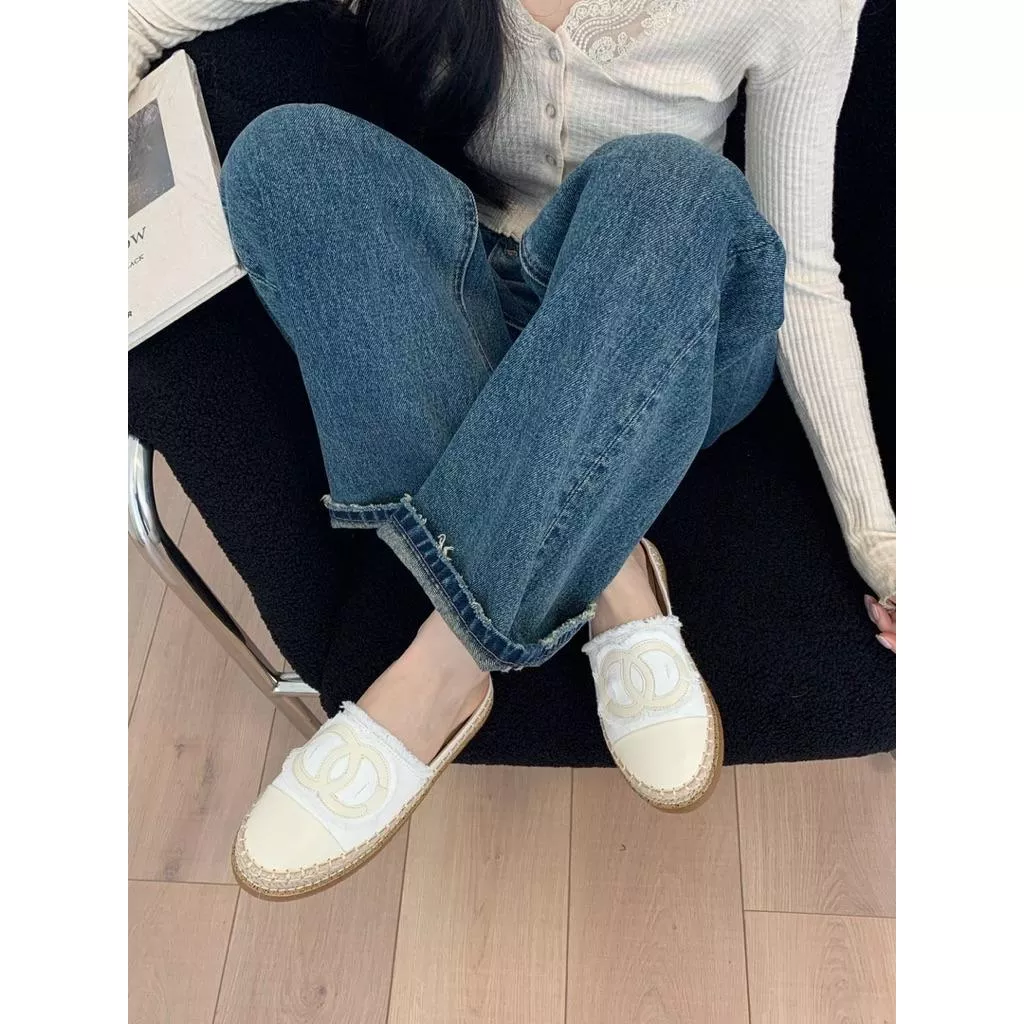 🇰🇷正韓小香風草編麻繩軟Q舒適漁夫鞋半拖
