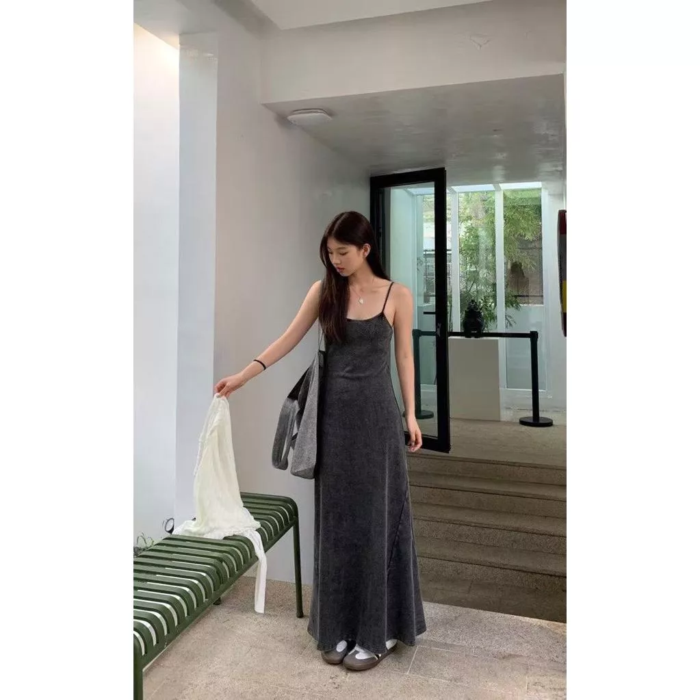 ʀ.ᴄʜ 水洗棉細肩休閒洋裝