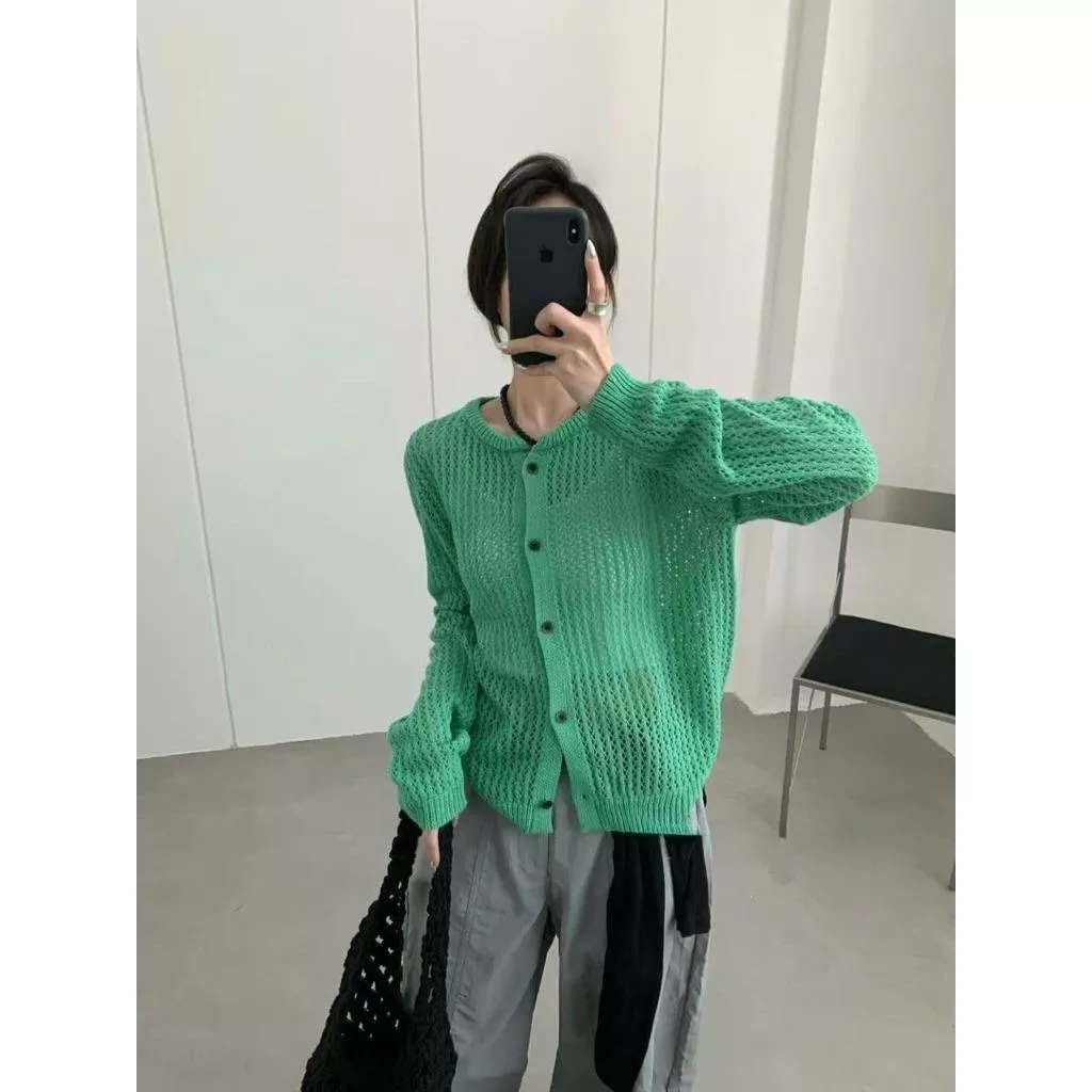 ʀ.ᴄʜ 洞洞針織罩衫