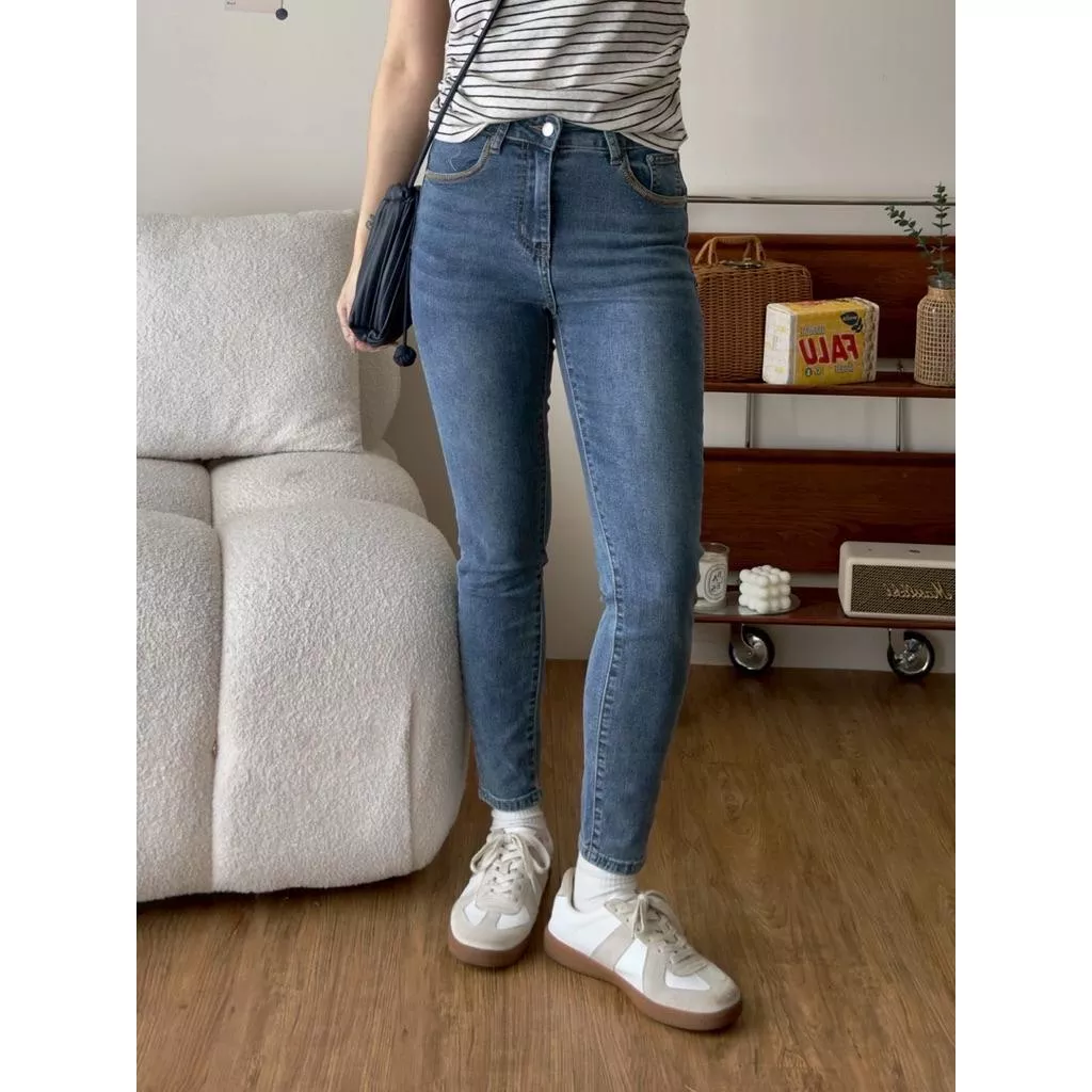 ʀ.ᴄʜ 窄管牛仔長褲 2色