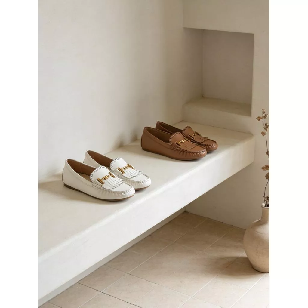 ʀ.ᴄʜ 🇰🇷正韓東大門小羊皮經典流蘇金屬釦軟底樂福鞋