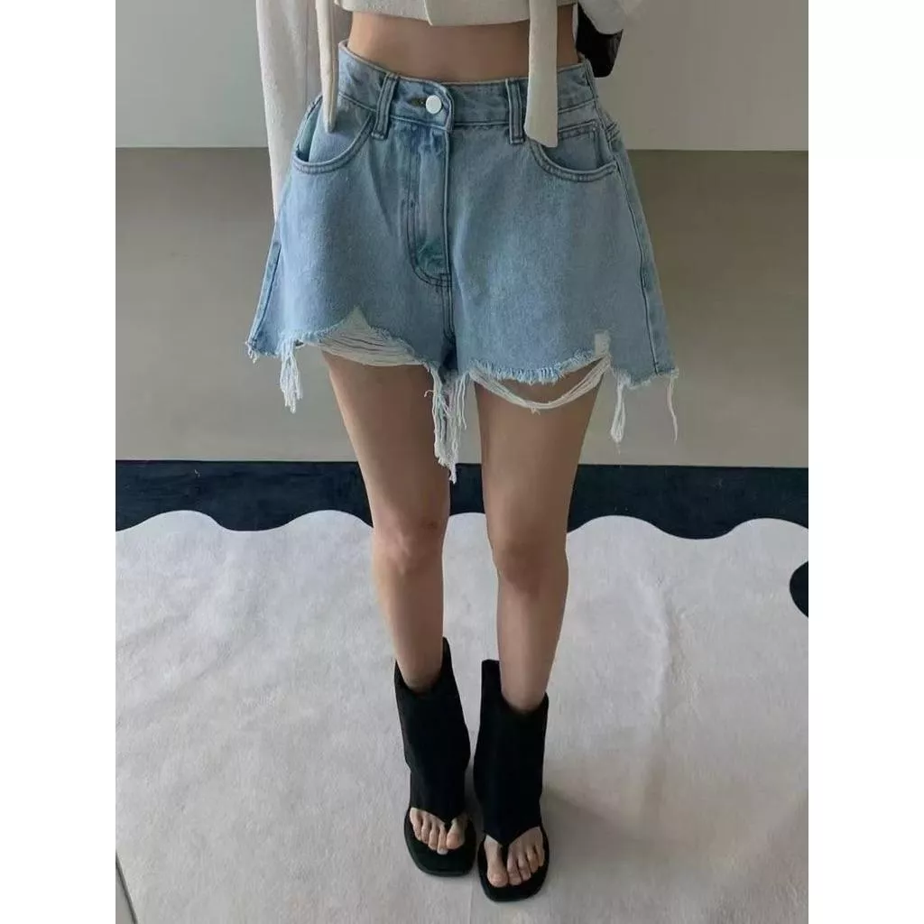 ʀ.ᴄʜ 後鬆緊腰破損A字短褲 s-xʟ