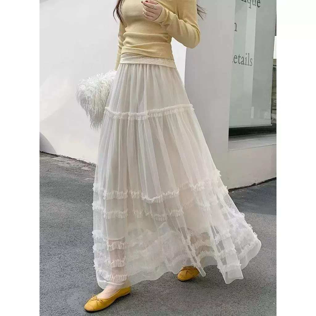 ʀ.ᴄʜ 浪漫蕾絲紗裙