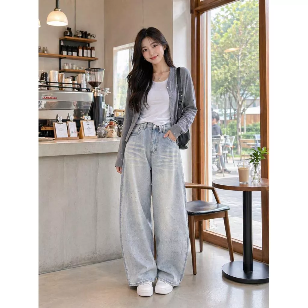 ʀ.ᴄʜ 腮紅亮鑽彎刀褲 s-xʟ