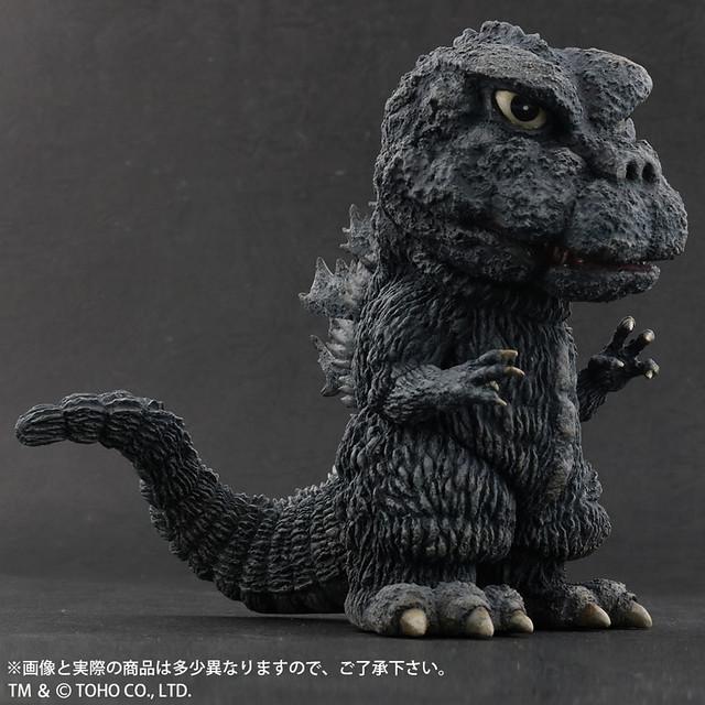 【怪獸天團】 X-PLUS Q版 初版 1971 哥吉拉vs黑多拉 富士裾野激鬥 普版