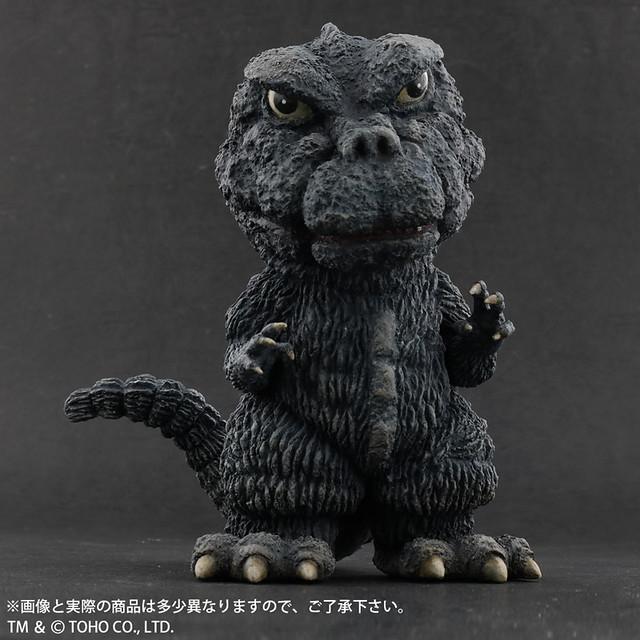【怪獸天團】 X-PLUS Q版 初版 1971 哥吉拉vs黑多拉 富士裾野激鬥 普版