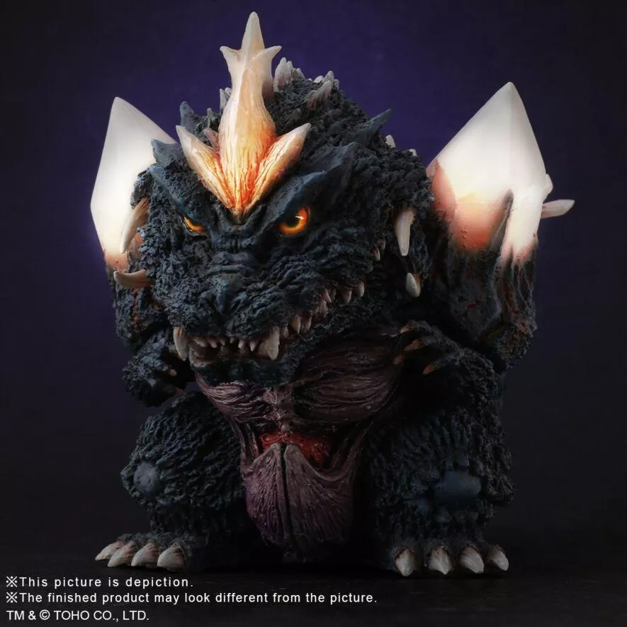 【怪獸天團】X-PLUS Q版 太空哥吉拉 少限發光版