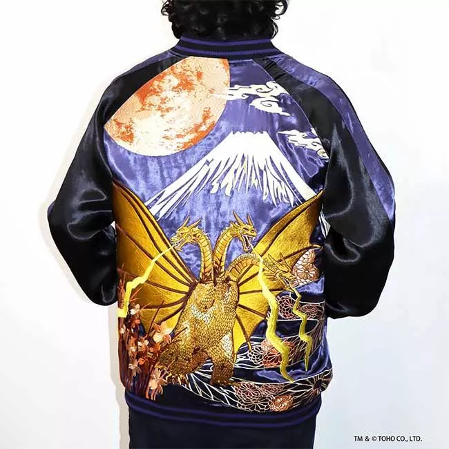 【怪獸天團】日本正版 錦 Nishiki 月下桜 基多拉刺繡外套