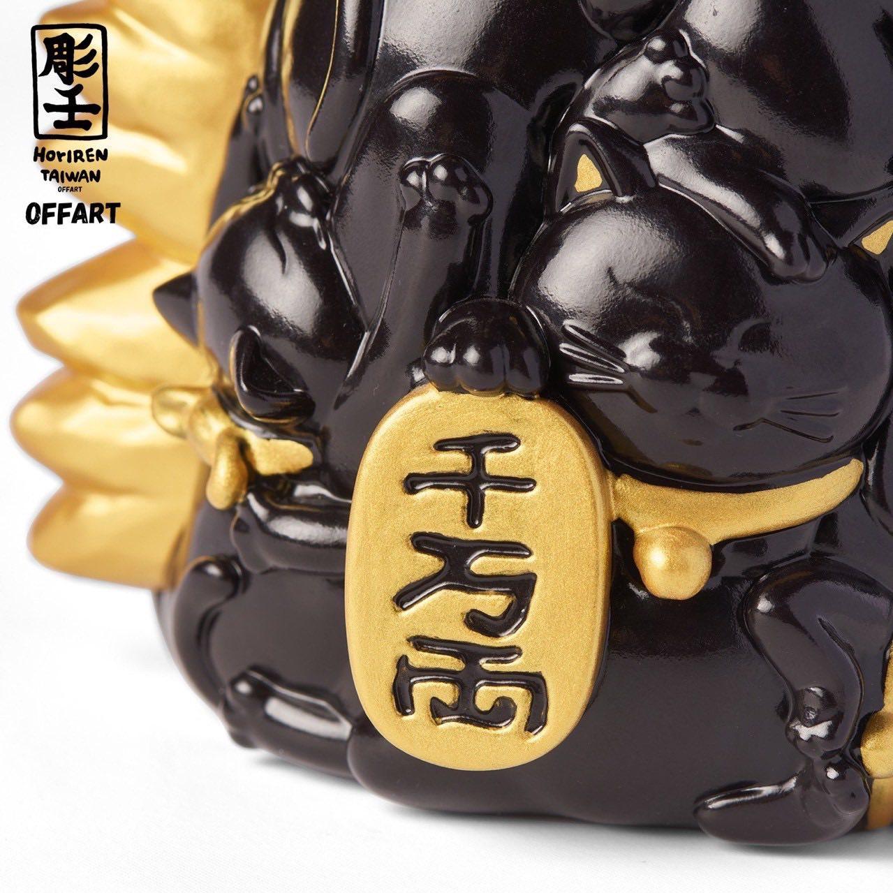 怪獸天團】百貓紅蓮Mini 全球限量99 墨金版怪獸天團珈琲所
