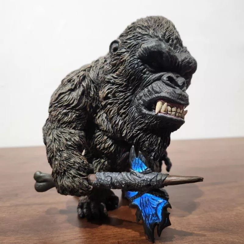 【怪獸天團】X-PLUS Q版 2021 哥吉拉大戰金剛 金剛 少限發光版