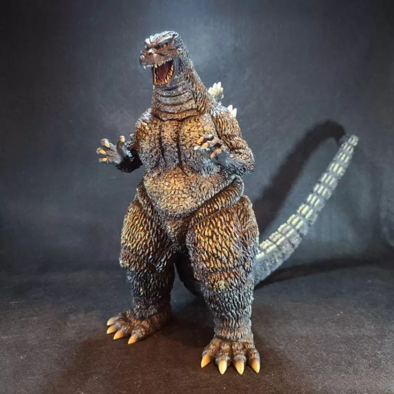 【怪獸天團】X-PLUS 東寶30cm 1993 哥吉拉 vs 超級機械哥吉拉 金粉哥吉拉