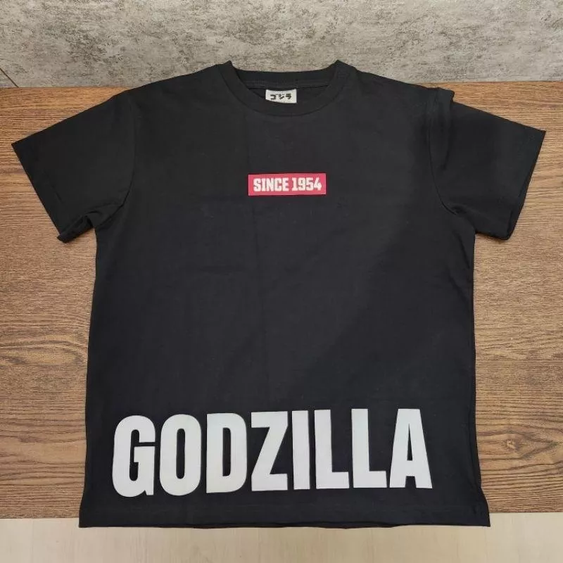 【怪獸天團】日本Avail 1954哥吉拉 哥吉拉兒童上衣 黑色短袖T恤 150