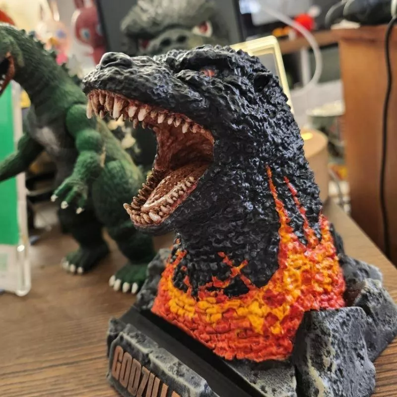 【怪獸天團】7-11 哥吉拉聯名 哥吉拉紙鎮 紅蓮哥吉拉頭像