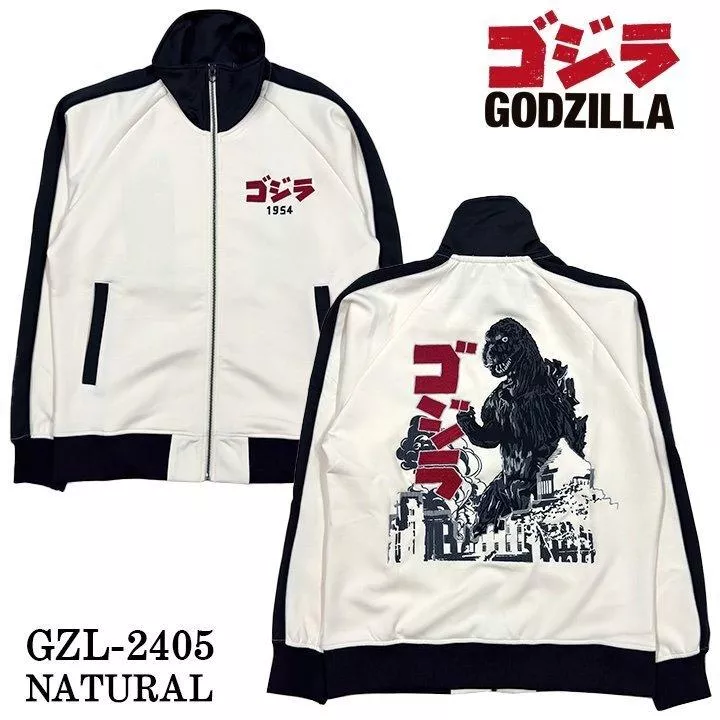 【怪獸天團】哥吉拉70週年紀念 1954初代哥吉拉 哥吉拉刺繡外套 白色款