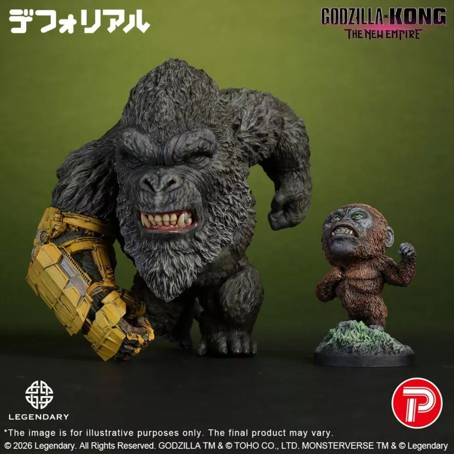 【怪獸天團】X-PLUS Q版 2024 哥吉拉與金剛 金剛手套版 少限