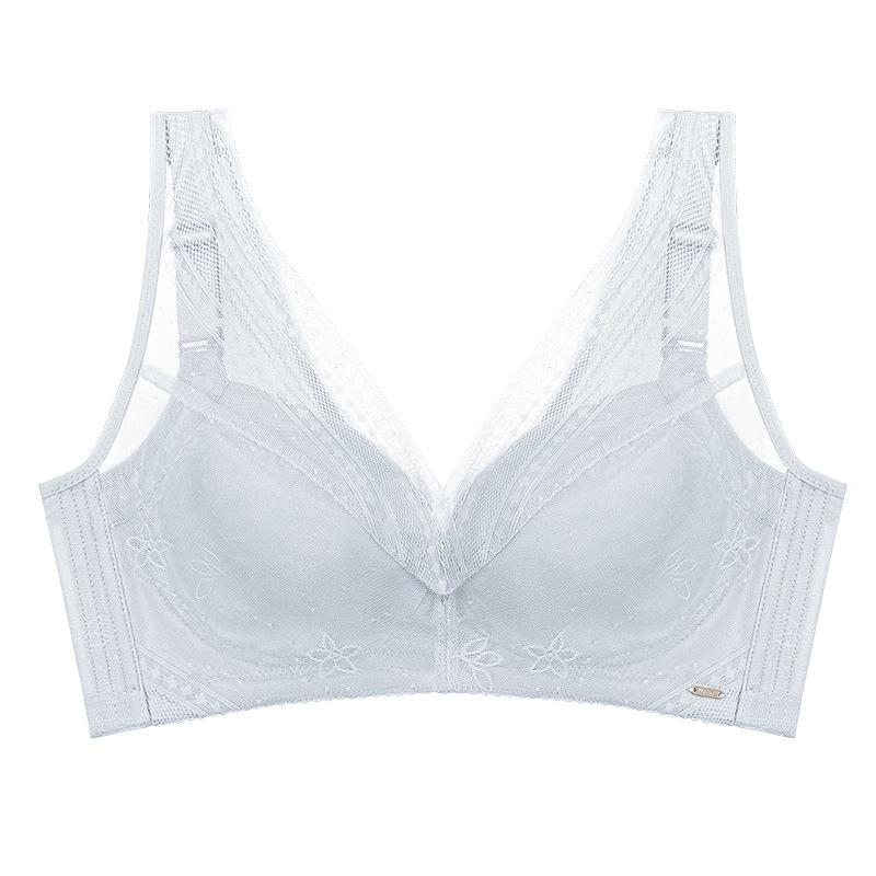 夏季無海綿薄紗透氣女內衣-7083