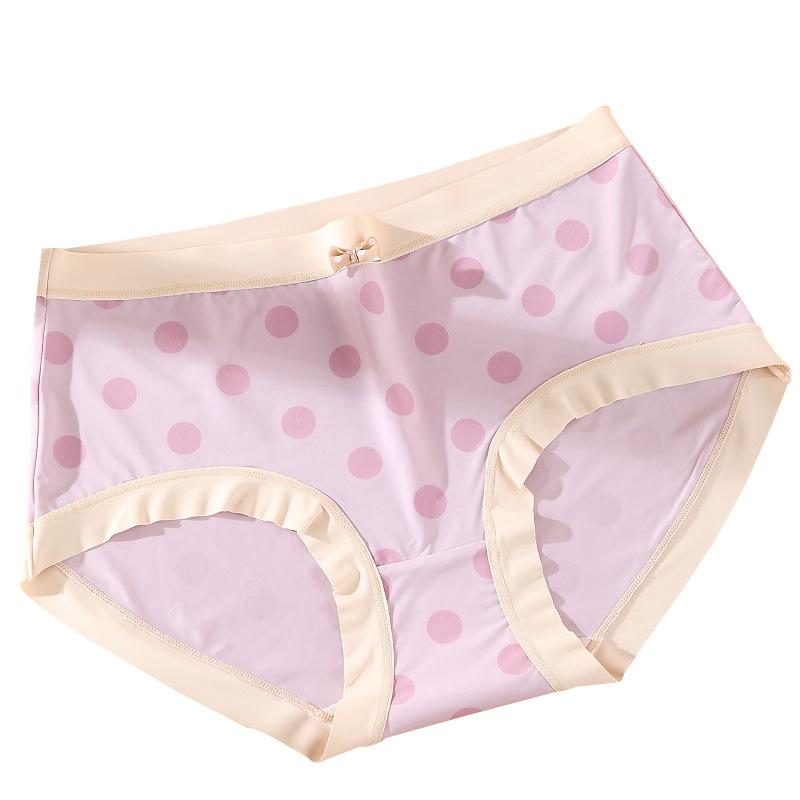 <煎妮>高腰莫代爾涼感大碼女內褲-圓點