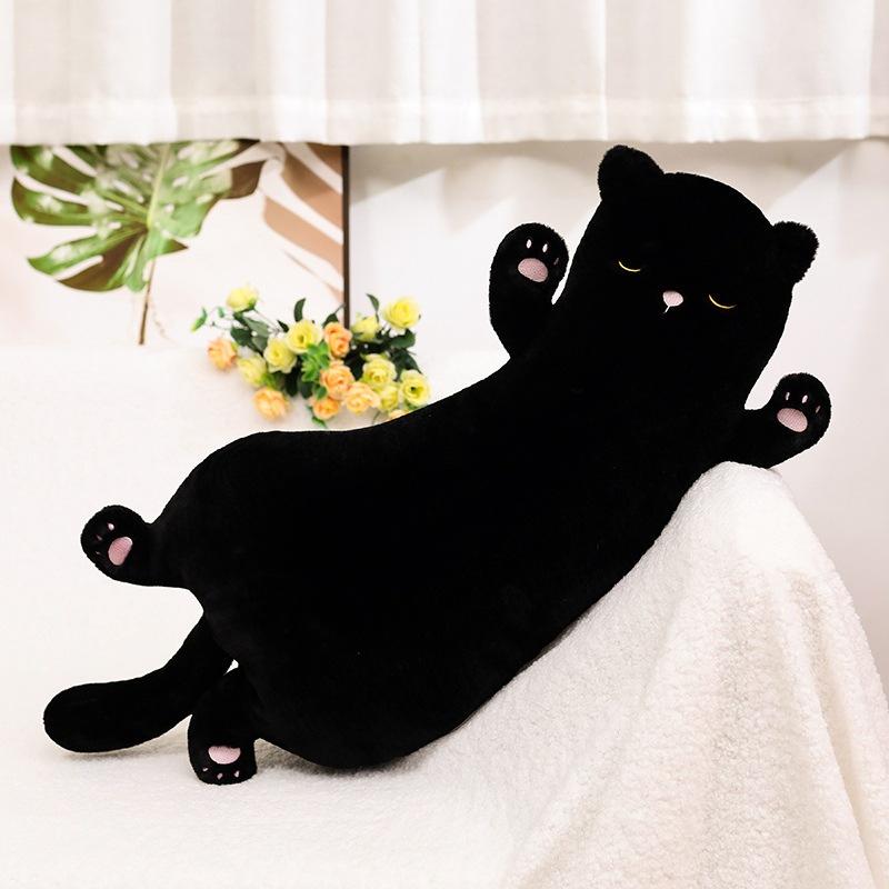<煎妮雜貨>呆萌彎彎猫抱枕毛絨大玩具玩偶