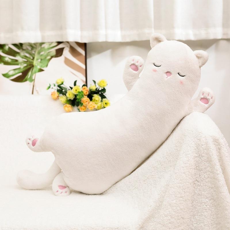 <煎妮雜貨>呆萌彎彎猫抱枕毛絨大玩具玩偶