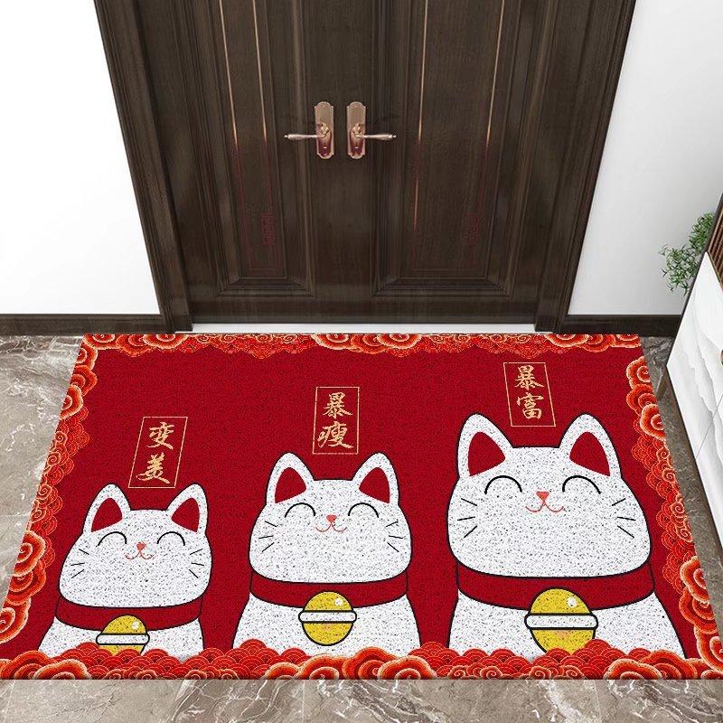 <煎妮雜貨>貓咪玄關入户們墊地墊可剪裁可冲洗耐髒們墊絲圈脚墊