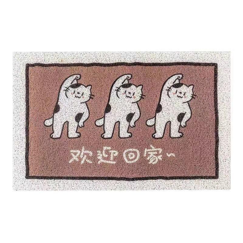 <煎妮雜貨>貓咪玄關入户們墊地墊可剪裁可冲洗耐髒們墊絲圈脚墊