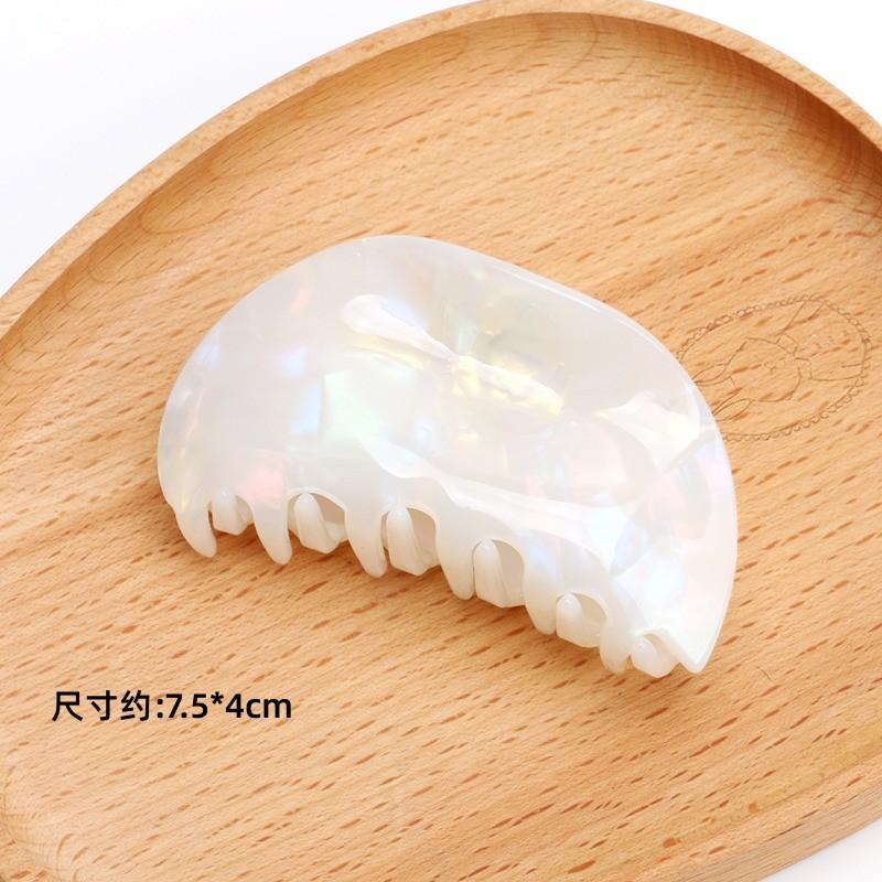 <煎妮雜貨>醋酸抓夾貝殼夾玳瑁色鲨鱼夾一字夾彈簧夾髮夾