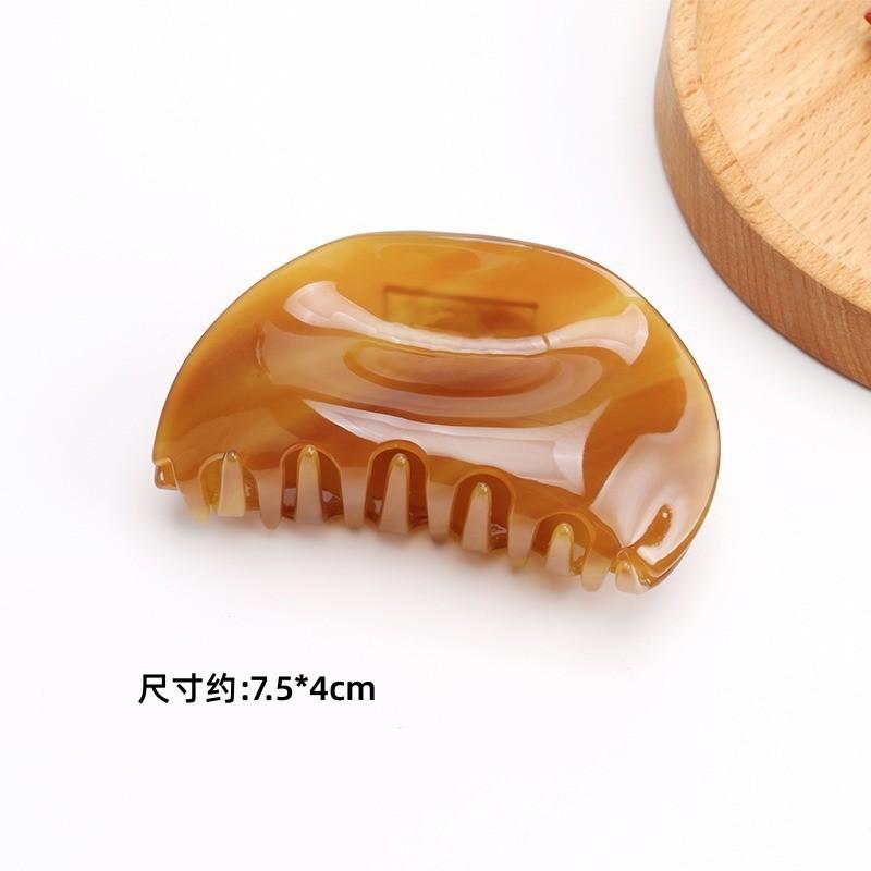 <煎妮雜貨>醋酸抓夾貝殼夾玳瑁色鲨鱼夾一字夾彈簧夾髮夾