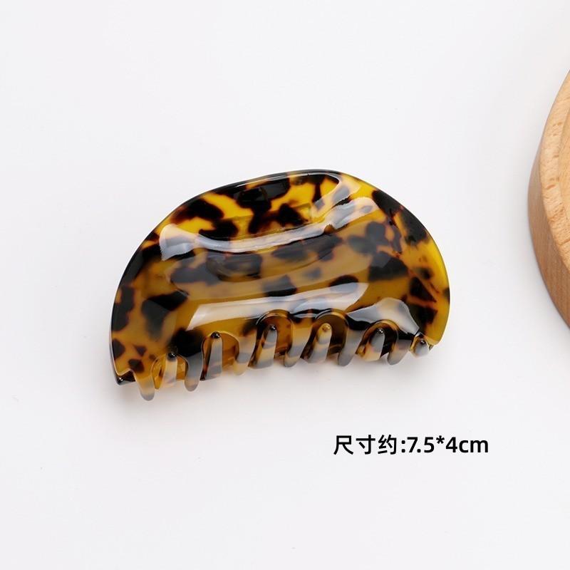 <煎妮雜貨>醋酸抓夾貝殼夾玳瑁色鲨鱼夾一字夾彈簧夾髮夾