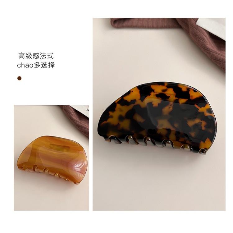 <煎妮雜貨>醋酸抓夾貝殼夾玳瑁色鲨鱼夾一字夾彈簧夾髮夾