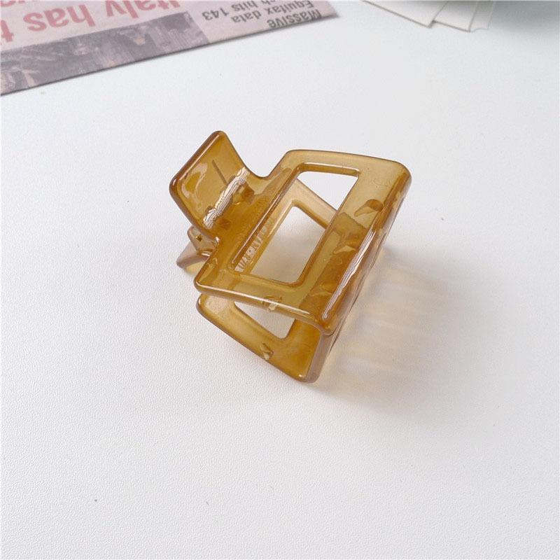 <煎妮雜貨>方形抓夾壓克力髮夾鯊魚夾