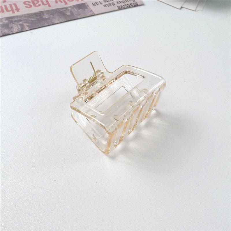 <煎妮雜貨>方形抓夾壓克力髮夾鯊魚夾
