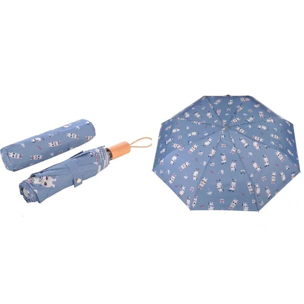 日系貓咪新款晴雨兼用防UV雨傘